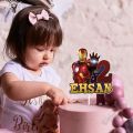 Ironman Theme CUSTOMIZED Digital Cake Toppers for Birthday Party Celebration & Decoration. 