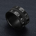 Fidget Anxiety Rotating Rings 12MM Camera Lens Stainless Steel Ring Stress Relieving Spinner Ring Jewelry for Men. 