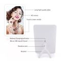 LED Touch Screen 180 Degree Rotating Cosmetic Mirror, LED Touch Screen Makeup Mirror With USB Charger & Stand. 