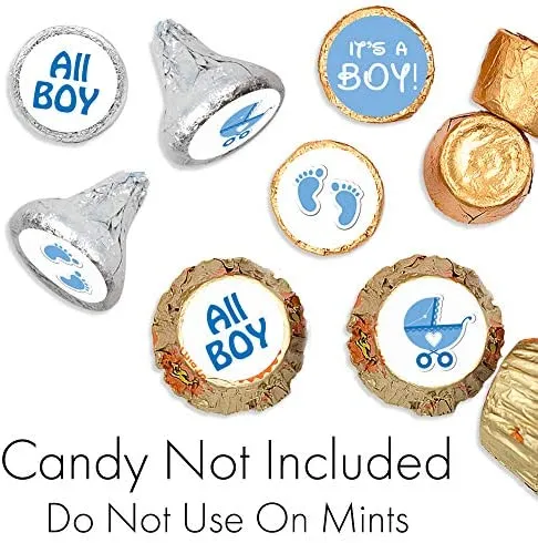Boy%20Baby%20Shower%20Candy%20Stickers,%20Blue%20Chocolate%20Drops%20Labels%20-%20100%20Count%20-%20Image%205