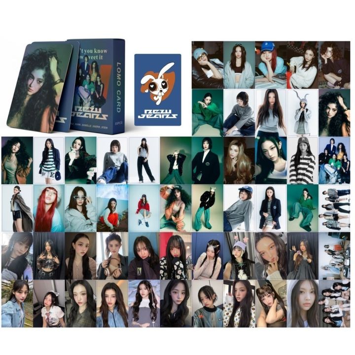 Kpop Idol Newjeans Album How Sweet Photo Card Hologram High Quality Flash Gradient Laser Lomo Card