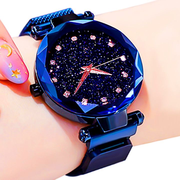 Watchify Fashion Magnetic Wrist Watch for Girls BLACK,GOLDEN,RED,BLUE,PURPLE