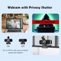 Aigoss Webcam with Microphone & Privacy Cover, 1080P Full HD Web Camera for Streaming, Video Calling, Conference, Recording, Gaming, Computer Camera Laptop USB Webcam. 