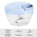 Compact Food Chopper 500/900ml Manual Food Processor Vegetable Chopper Hand Pull String Onion Cutter for Kitchen Tool Easy Clean Efficient Manual Garlic Blender. 