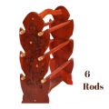 Wooden Bangles Stand , Chori Stand, Jewellery Stand Hand Crafted Best for Girls Women's Bangles & Jewellery Storage 6 Rods. 