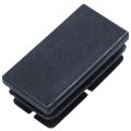 16 Pcs Black Plastic Rectangular Blanking End Caps Inserts 20mm x 40mm. 