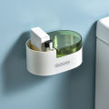 Wall-mounted Ashtray Windproof Removable with Lid Waterproof Bathroom Ash Storage Box for Toilet. 