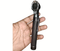 Fiber Optic Mini Otoscope black Color Pocket Otoscope With Case ENT Diagnostic Set w/ Extra Bulb Included. 