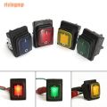 risingmp/// Waterproof 4 Pin 12V LED Rocker Toggle Switch Momentary Car Boat Marine On-off. 