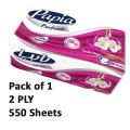 Papia Perfumed Tissue Paper - 2 ply - 550 Tissues. 