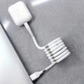 USB TO LIGHTNING CABLE MAGNETIC SELF WINDING HIGH QUALITY FAST CHARGING & DATA CABLE. 