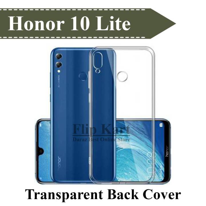 Huawei Honor 10 Lite Back Cover Transparent Soft Crystal Clear Case