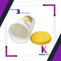 High Quality Pack of 3 Unbreakable Juice Glasses with Lid - 300ML For Water/Juices, Milk & Milkshakes (100 ml, Plastic, Multicolor). 