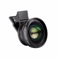 ORBMART Universal Clip Professional HD Camera Lens Kit 0.45x Super Wide Angle Lens + 12.5x Super Macro Lens Mobile Phone Lense-black. 