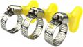 Pack of 3 , Pack of 6 ,  Pack of 10 , Adjustable Hose Pipe Clamp 3/4 Inches 19 mm Jubilee Clamp for Garden and Home General Hose application. 