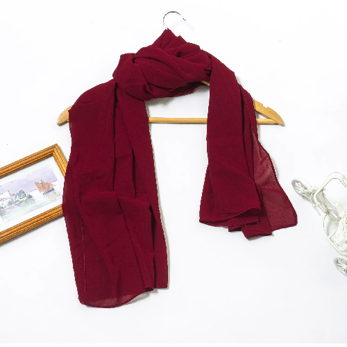 Hijab Double Loop Slip On Scarf Pull Over Crepe Convenient Shawl Headscarf – Buy The Best Products In The Online Store - Foto 4