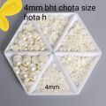 4/6/8/10/12mm Half Round Pearl Bead Flat Back Beads For Jewelry Making DIY Garment Pearls Beads. 