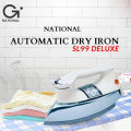 Heavy Weight Dry Iron - With Exchange Warranty - Energy Saving Iron - Iron - Made In Japan - Super Powerful Nationl Iron - Electric Iron - 1000 Watts Iron - Electric Automatic Dry Iron - Cloth Iron - Easy Wrinkle Removal - Compact For Using - Easy To Use. 