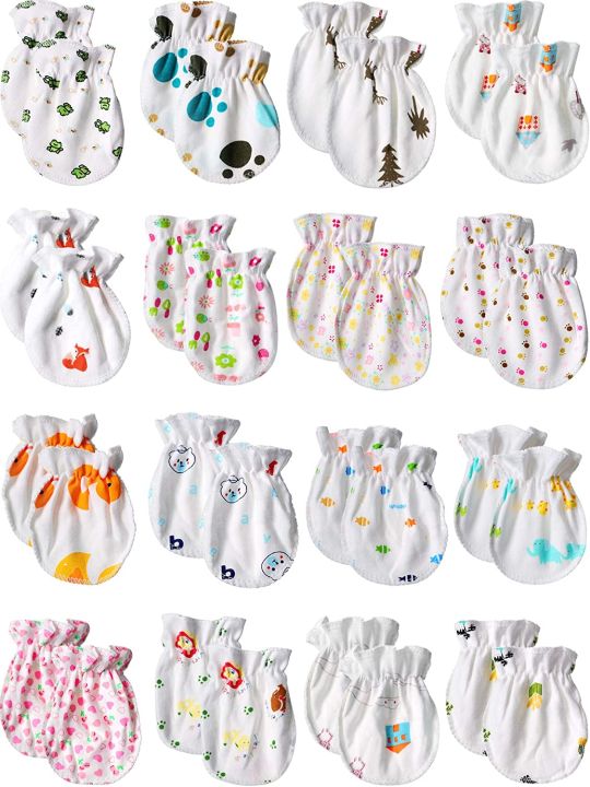 Pack%20of%201%20/2%20/%204%20/%206%20Pair%20-%20NewBorn%20Baby%20Anti%20Scratching%20Gloves%20Soft%20Cotton%20Mittens%20Set%20-%20New%20Born%20-%20Image%202