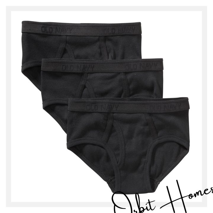 Underwear for Mens 100% Cotton Imported Old Navy UnderWear Pack Of 3 High Quality Black Underwear