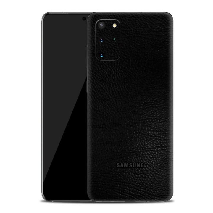 BLACK LEATHER SKIN/WRAP SERIES FOR SAMSUNG GALAXY S20 PLUS