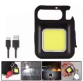 COB led rechargeable keychain waterproof light with 3 modes emergency light 800 Lumens for Home, Office, Outdoor, Camping with Type 'C' chargeing Cable. 