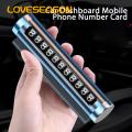 Loveseason Phone Number Plate Metal Plate Car Dashboard Mobile Phone Number Card. 