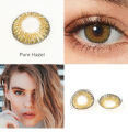1 Pair new Eye Lens Event 3 Tone Contact Lenses For Girls+ Free kit case and water - Fresh color for 5 to 6 time Use,disposible lenses, lense, eye lense, color lense , eye lenses for girls. 