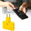 Foldable Extension 180 Degree Rotation EU Power Plug Adapter Travel WirelessIn Three Converter Charging Socket Charger. 