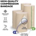 1 Roll Elastic Bandage Wrap Premium Self-Closing Compression Bandage for Wrist, Calf, Ankle, Foot Sprains,Sport Injuries. 