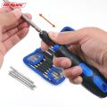 Hi-Spec 110mm Screwdriver Bit Set Quick Release Long Screwdriver Bit Magnetic Bit Holder Screwdriver Bit Adapter in Tool Bag. 