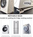 2 Pcs Mobile Furniture Roller Pedestal Lifter, Extendable Tools Set Heavy Weight Refrigerator Appliance Mover Transport Moving Tool Adjustable Metal Dolly Stand for Washer Dryer Moveable Small and Large Appliances Can Bear 300 Kg Non-Slip With Wheels Base. 
