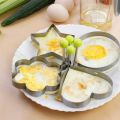 4pcs Stainless Steel Omelette Mould Device Love Surprise Eggs Ring Model Set Heart Shape Egg Mold Styling Tools. 