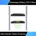 Samsung Galaxy S21 Ultra Side Borders Matte Protector Soft Skin Sheet Sides Coverage For Samsung Galaxy S21 Ultra. 