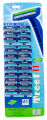 Treet II Skin Mate Twin Blade Disposable Razor With Lubra Strip Card of 24. 