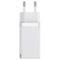 Baseus GaN2 Pro Quick Charger 2C+U 65W With Fast Charging Cable Type-C To Type-C 100W (20V/5A) 1m – White. 