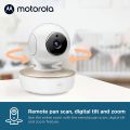 Motorola Baby Monitor - VM50G Video Baby Monitor with Camera, 1000ft Range 2.4 GHz Wireless 5" Screen, 2-Way Audio, Remote Pan, Tilt, Zoom, Room Temperature Sensor, Lullabies, Night Vision 1 Camera. 