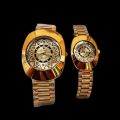 Golden Color Watches For Men & Women. 