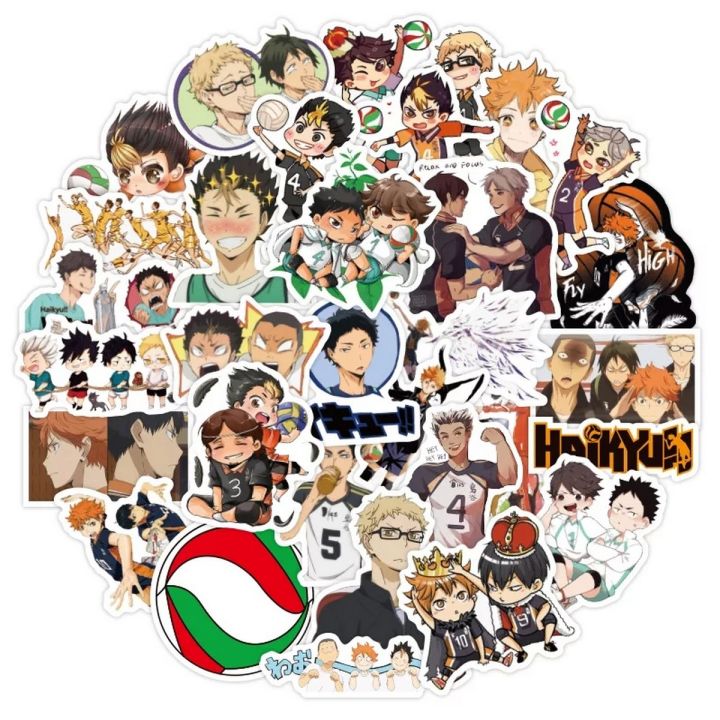 Haikyuu 50 pcs sticker set