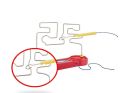 Game Super Don't Buzz The Wire Electronic Learning Toys H-108-A Electric Buzz Wire Game Steady Hand Skill Challenge Toy for Kids & Family Fun Wire Loop Puzzle Toy. 