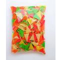 Triangle shape colorful snacks 250 gm. 