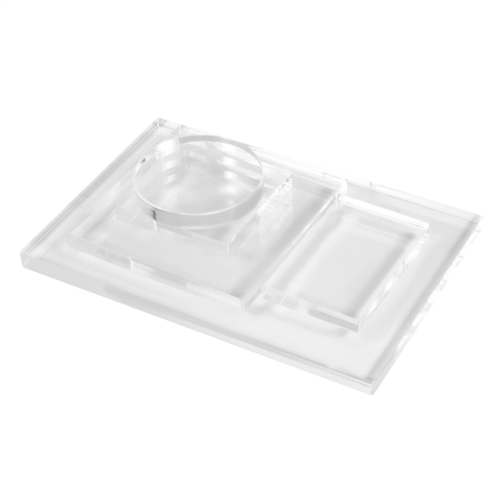 5Pc Clear Stamp Acrylic Block Set for Transparent Acrylic Stamp Pad