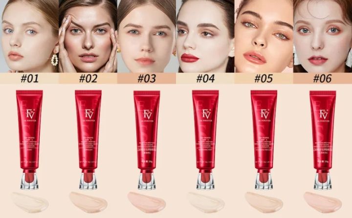 1PCS  FV Liquid Foundation Makeup, Full Coverage Oil Control Flawless 12 Hour Long Lasting Concealer Matte Foundation.