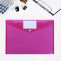 Student Stationery Pouch Clear Plastic Storage Folder A4 Clear Plastic File Bag Student Folder Organizer Information Pocket Filing Bag. 