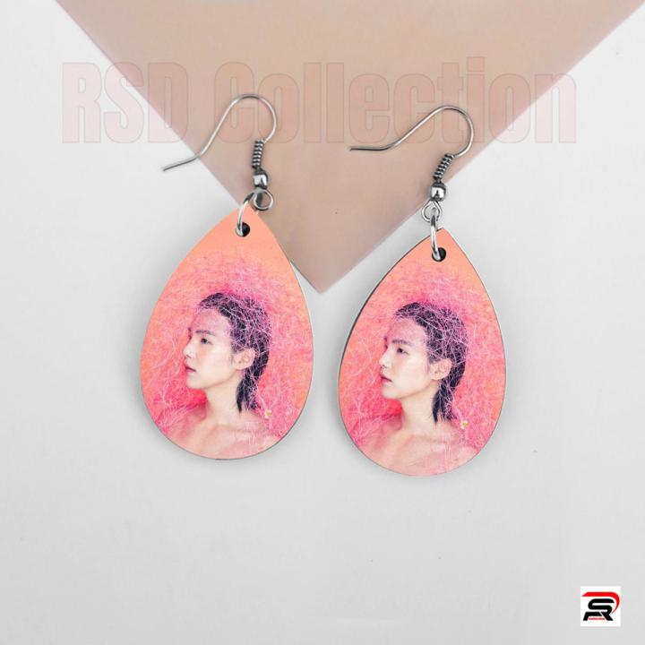 BTS SUGA earrings pair for girls BTS Earrings Cute accessories for women's and girls - BTS jewellery