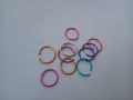 8mm simple Multi Color/ Black/selvar nose rings for girls Pack of 6. 