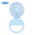Desktop folding portable small fan USB mini night light fill light clip. 