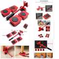 Mobile Heavy Object Handling Tools, Portable Furniture Lift, Household Hand Tool with 4 Motion Rollers + 1 Cork Bar, for Sofas, Refrigerators, Adjustable Height. 