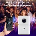 Panda PF03 4K Music Projector IP5X Dustproof Smart Android 200 ANSI Dual WiFi6 Mini Portable Home Cinema Outdoor Party Beamer better than HY300 T6 T7 Projectors. 
