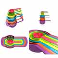Set of measuring Spoons made of Colored Plastic 6 Pcs different sizes. 